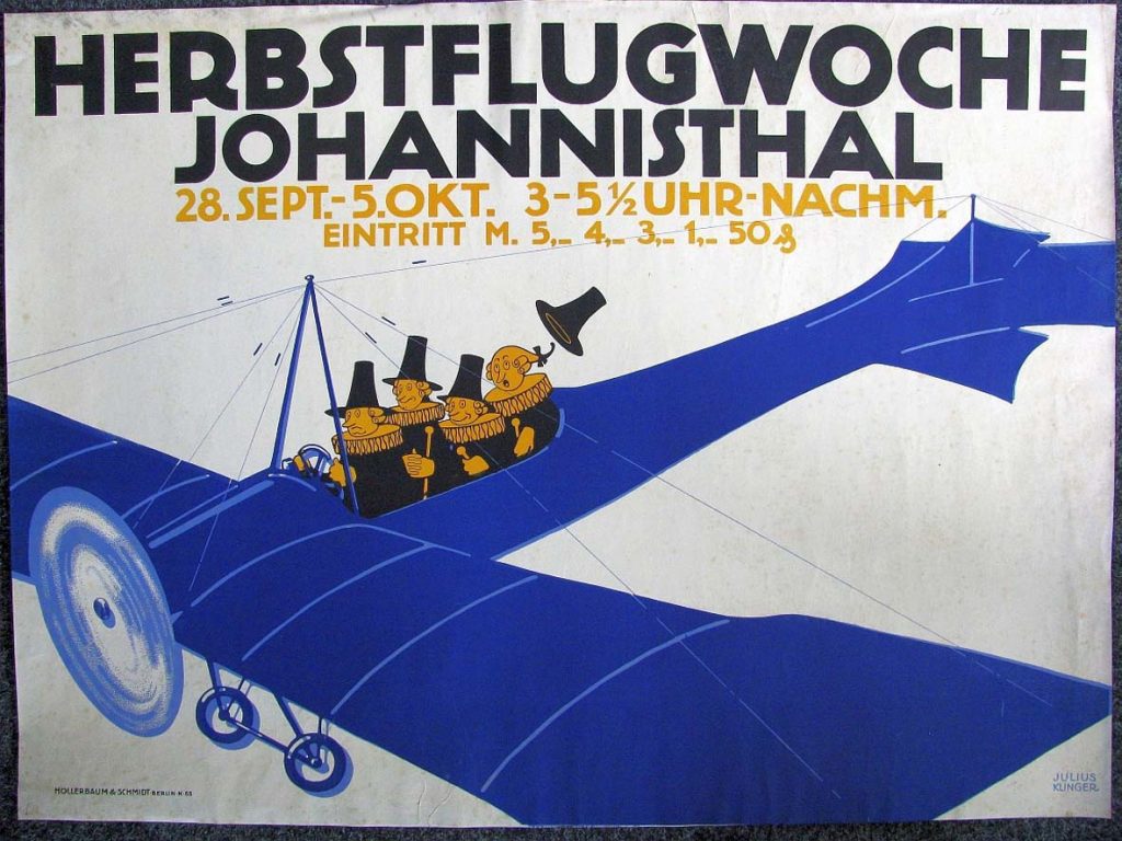 Plakat Herbstflugwoche Johannisthal