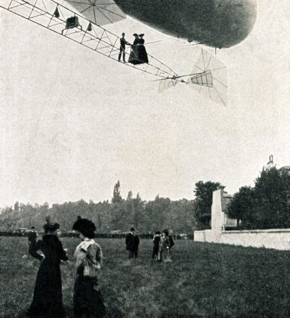 7.wir-luftschiffer-s.149_ein-luftstieg-santos-dumonts-mit-zwei-amerikannerinnen-an-bord