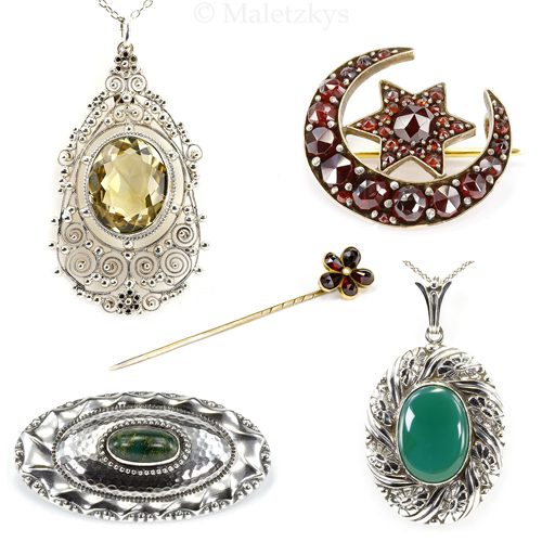 3-antiker-schmuck-von-historismus-bis-jugendstil-mit-citrin-boehmischem-granat-jaspis-und-achat