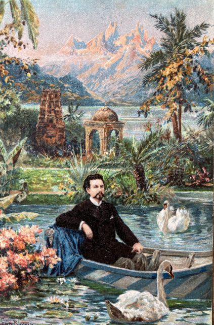 ak_chromolithographie_ludwigii_inseinem_wintergarten_aufdemdachdermuenchnerresidenz_um1895_sammlung_spangenberg ak_chromolithographie_ludwigii_inseinem_wintergarten_aufdemdachdermuenchnerresidenz_um1895_sammlung_spangenberg