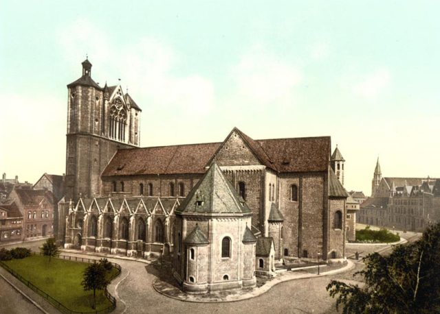 The cathedral Brunswick (i.e. Braunschweig) Germany