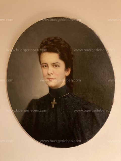 image0_sisi_aelter Sisi (Kaiserin Elisabeth) in älteren Jahren ovales Porträt
