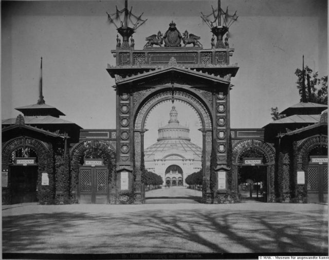 haupteingang-zur-wiener-weltausstellung-mit-rotunde- haupteingang-zur-wiener-weltausstellung-mit-rotunde-